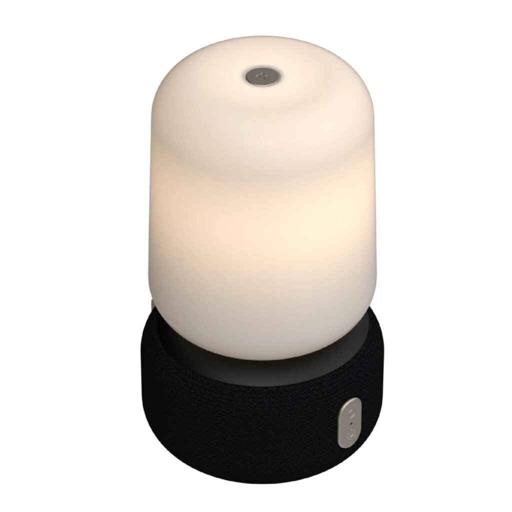 La lampe de table Kreafunk aLoomi avec haut-parleur intégré en noir