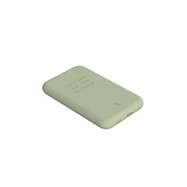 toCHARGE QI Powerbank - Vert poussiéreux