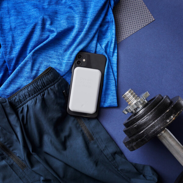 Kreafunk toCHARGE QI Powerbank Weiss, Detailansicht 2 | One Horizon
