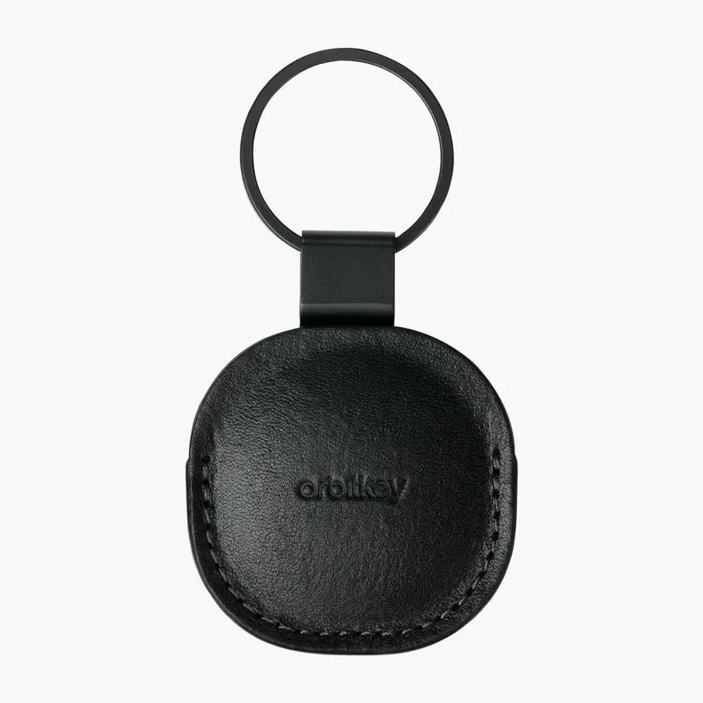 Orbitkey - Leather Case for Airtag in black - One Horizon