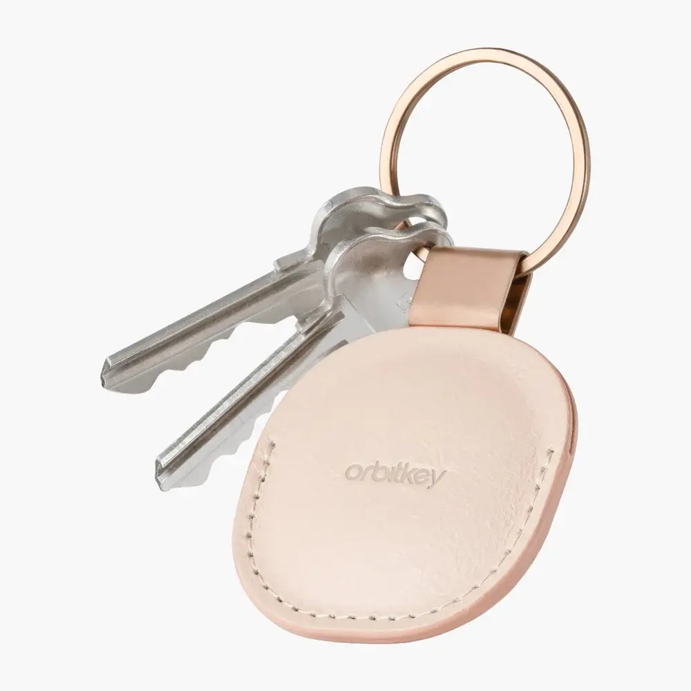 Orbitkey Airtag leather case in nude
