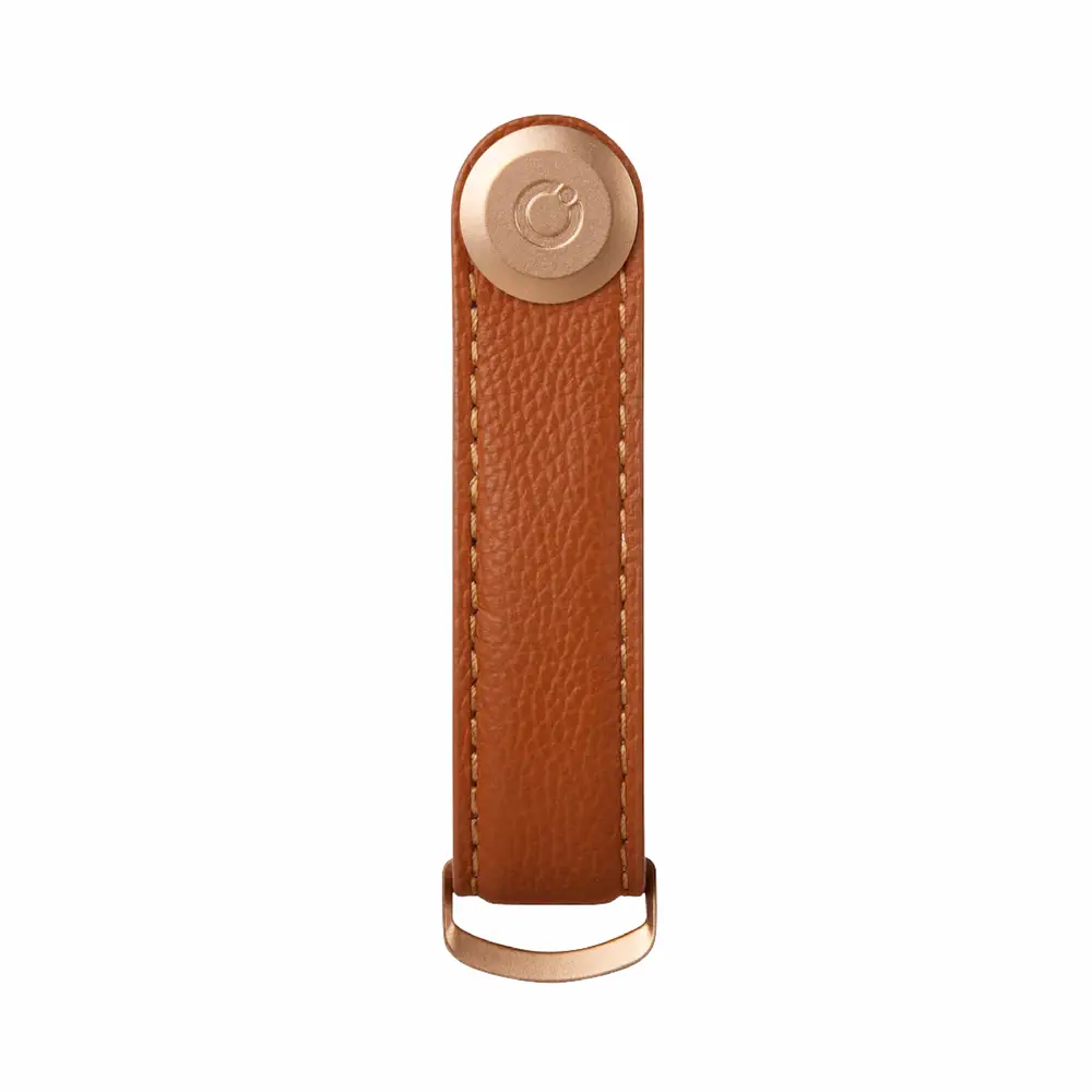Orbitkey - Gestionnaire de clés en cuir Amber Pebbled