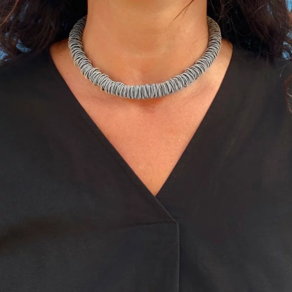 la mollla - no. 1 collection - Medium collar, stainless steel