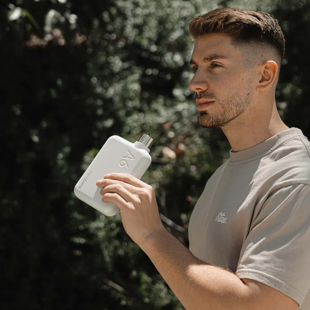 Memobottle A6 Stainless Steel White