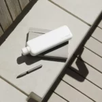 Memobottle blanc Slim Switzerland - Acier inoxydable