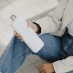 Memobottle Slim en acier inoxydable - blanc