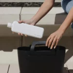 Blanc Memobottle slim en acier inoxydable