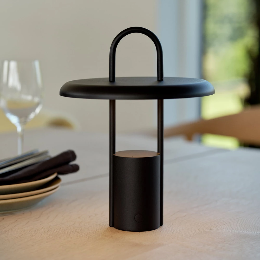 black table lamp from Stelton Pier