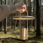 Pier table lamp from Stelton in brass
