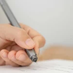 Stilform ARC gel pen made of titanium - Gel pen in gray in the hand