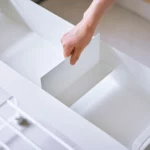 Yamazaki storage trolley with basket Tower white