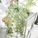 Yamazaki storage trolley with basket Tower white