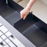 Yamazaki storage trolley with basket Tower black