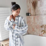 Bademantel Dock & Bay Storm Cloud - Blau