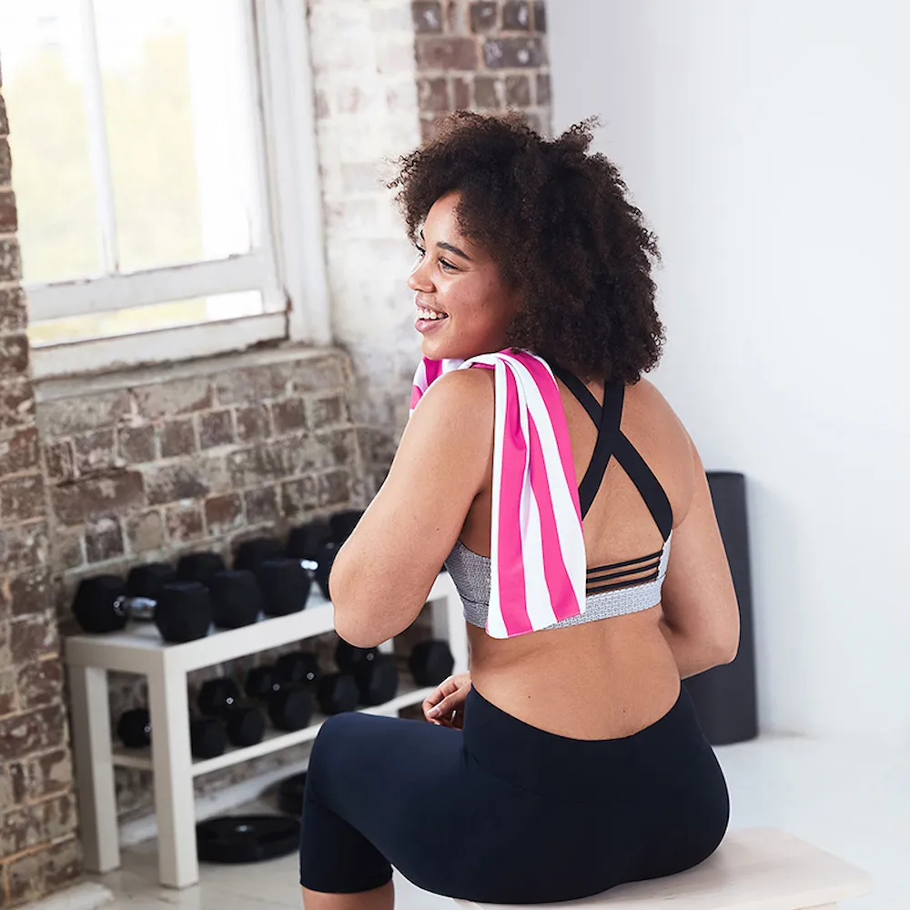 Cooling Towel Cabana Pink - One Horizon