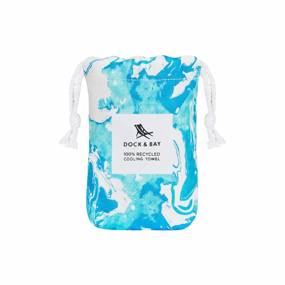 Dock & Bay Cooling Towel packed in a bag