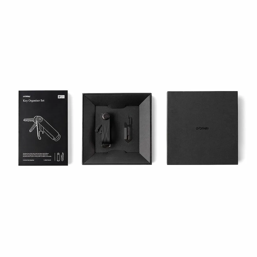 Orbitkey gift set - active black with multi-tool