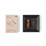 Orbitkey Gift Set - Leather Key Organizer - Cognac with Gold Ring