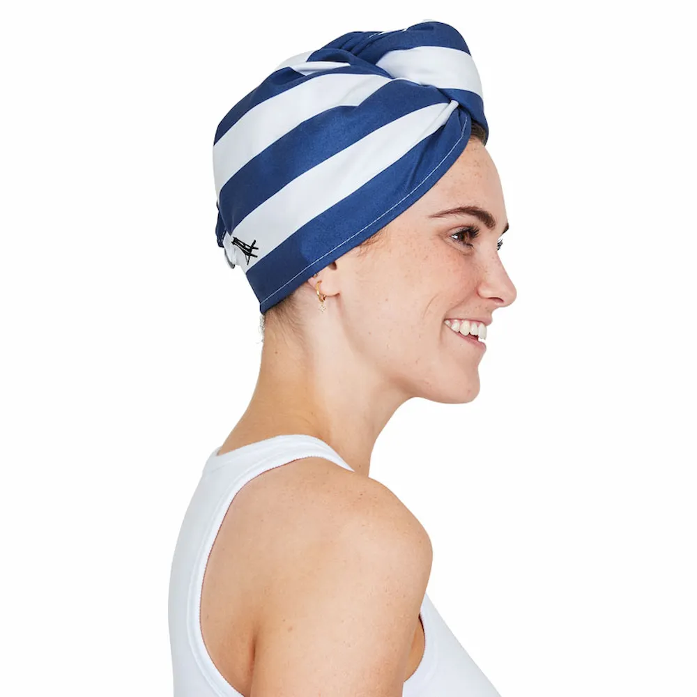 Dock and Bay Hair Wrap Navy Blue habillé