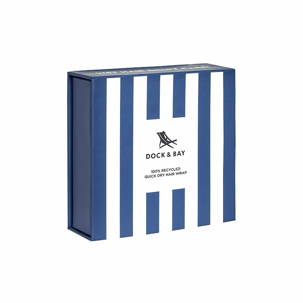 Dock and Bay Hair Wrap Navy Blue - Emballage cadeau