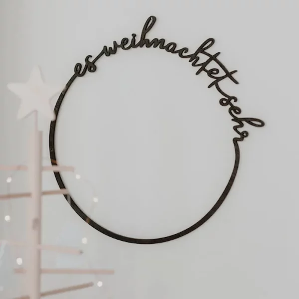 Eulenschnitt - Holzkrank - Es weihnachtet sehr