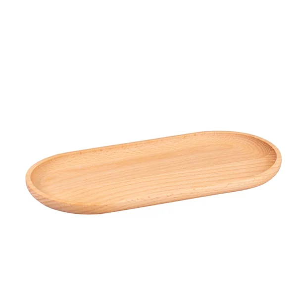 Wooden plate oval - Beechwood, Small