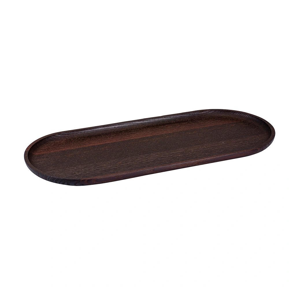 Kadastar wooden plate oval made of thermo ash