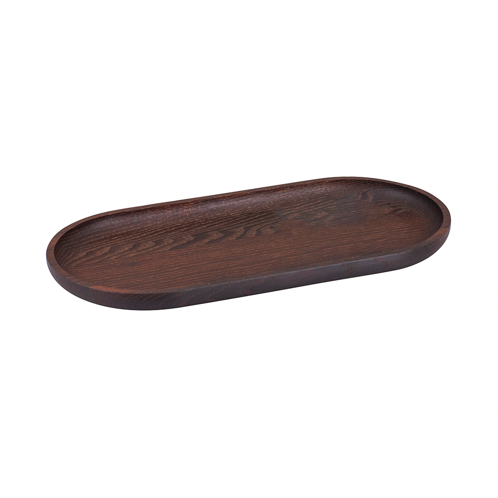 Kadastar wooden plate oval made of thermo ash