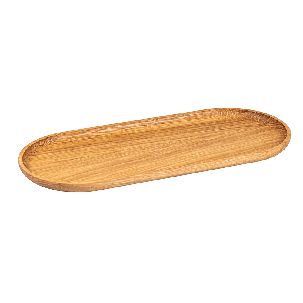 Kadastar wooden plate oval made of oak wood
