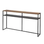 YAMAZAKI Konsolentisch mit Regal Tower in schwarz