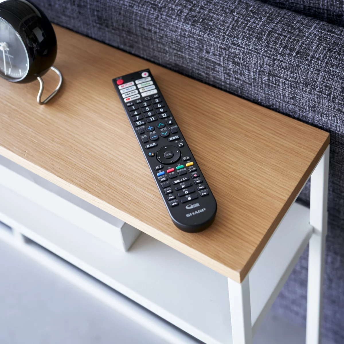 YAMAZAKI Konsolentisch mit Regal Tower in schwarz