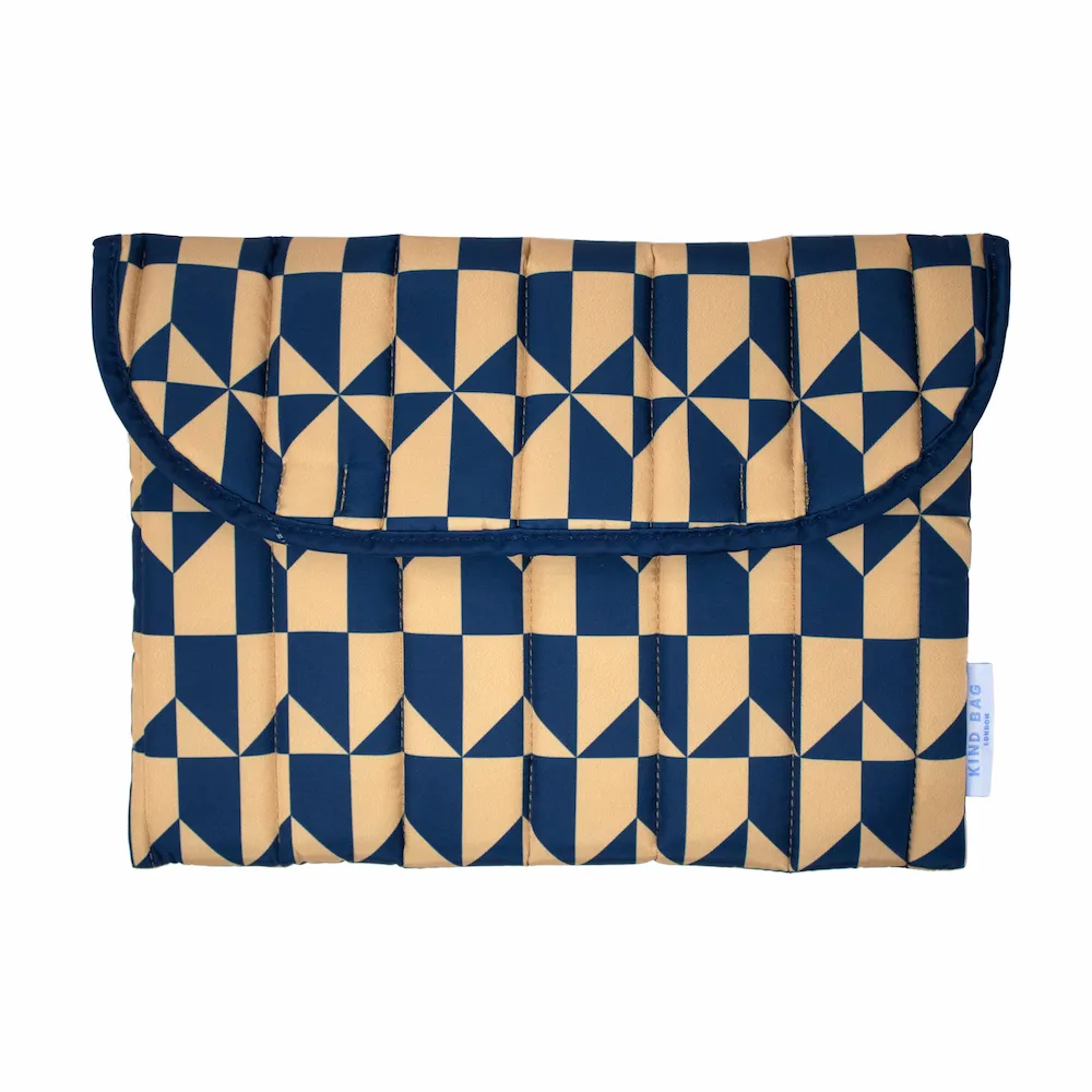 Kind Bag Laptop Sleeve Navy Coffee