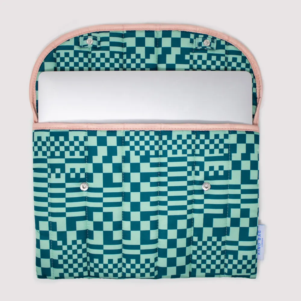 Kind Bag Laptop Sleeve Trippy Check
