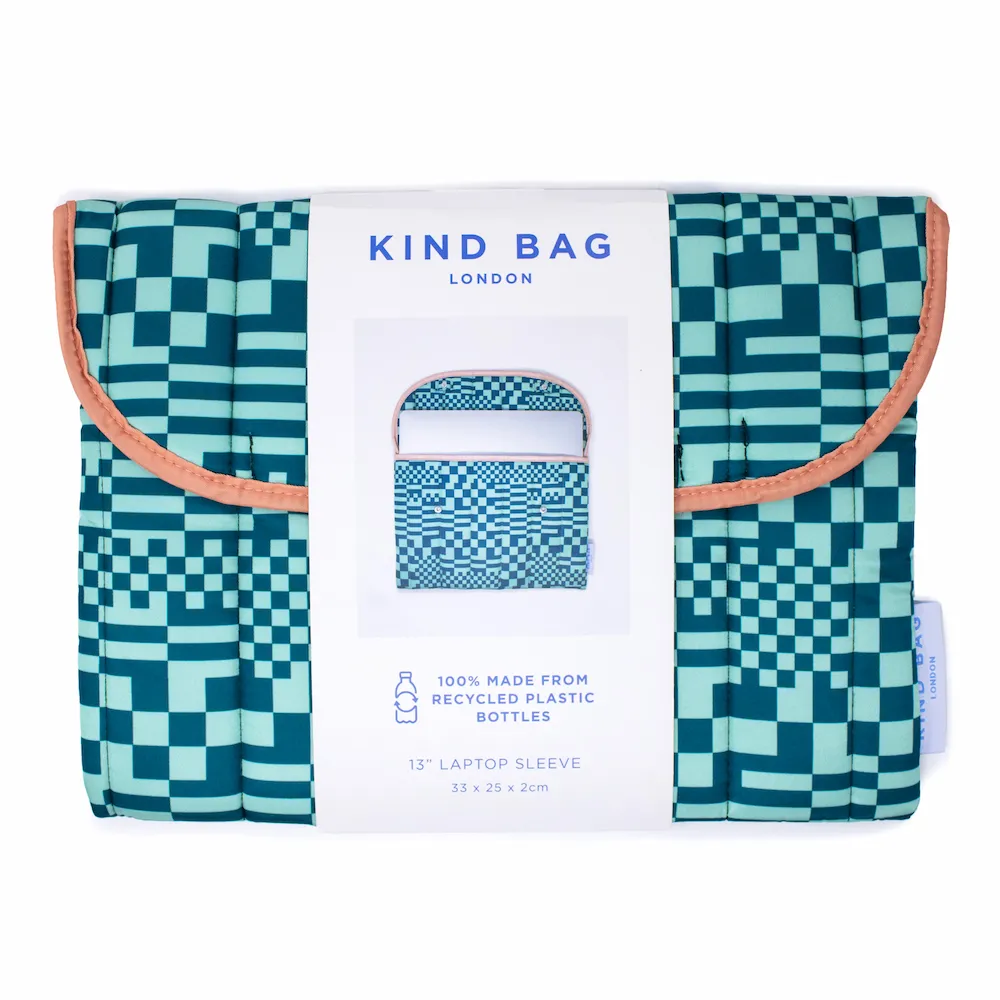 Kind Bag Laptop Sleeve Trippy Check