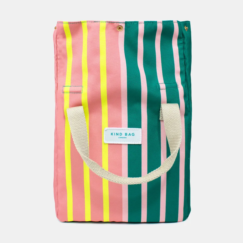 Sac à déjeuner Kind Bag - Bi-Colour Stripes