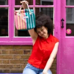 Sac à déjeuner Kind Bag - Bi-Colour Stripes