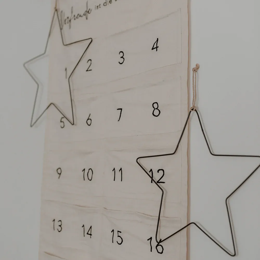 Eulenschnitt Couronne métallique étoile set de 2 pièces