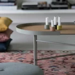 DesignBite Ovaler Beistelltisch Grau