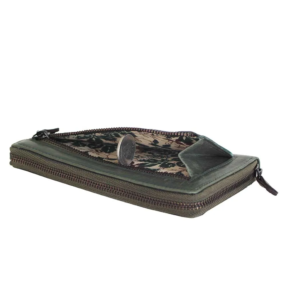 Paris 1 Geldsack Margelisch Schlammgrün offen