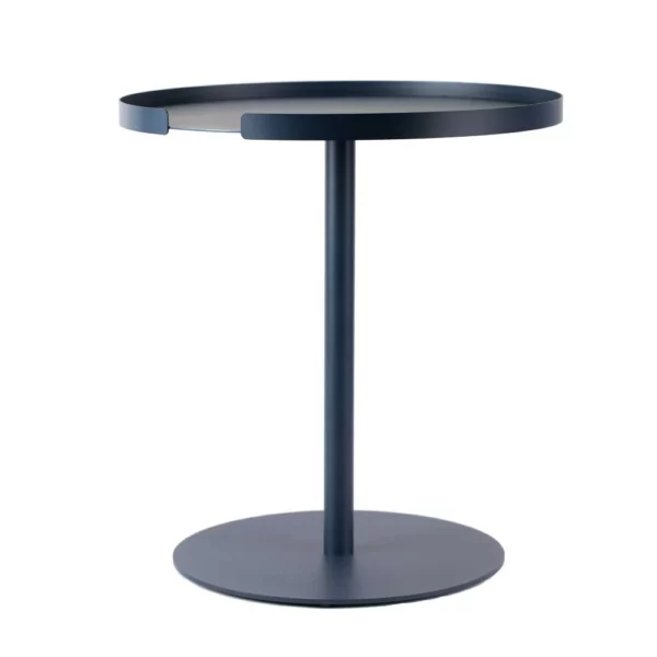 DesignBite table d'appoint minimaliste en métal bleu