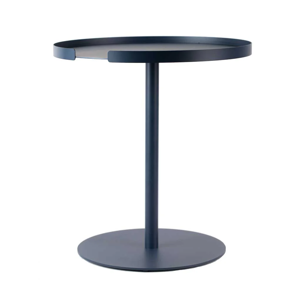 DesignBite table d'appoint minimaliste en métal bleu