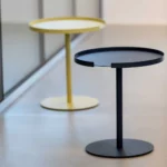 DesignBite table d'appoint minimaliste en métal bleu