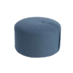 DesignBite Runder Pouf Sitzhocker Blau