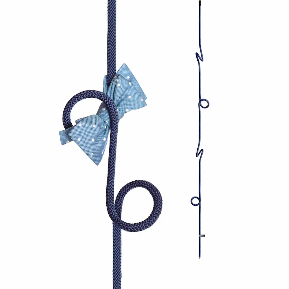 Blue rope coat rack from Peppermint Products - Switzerland