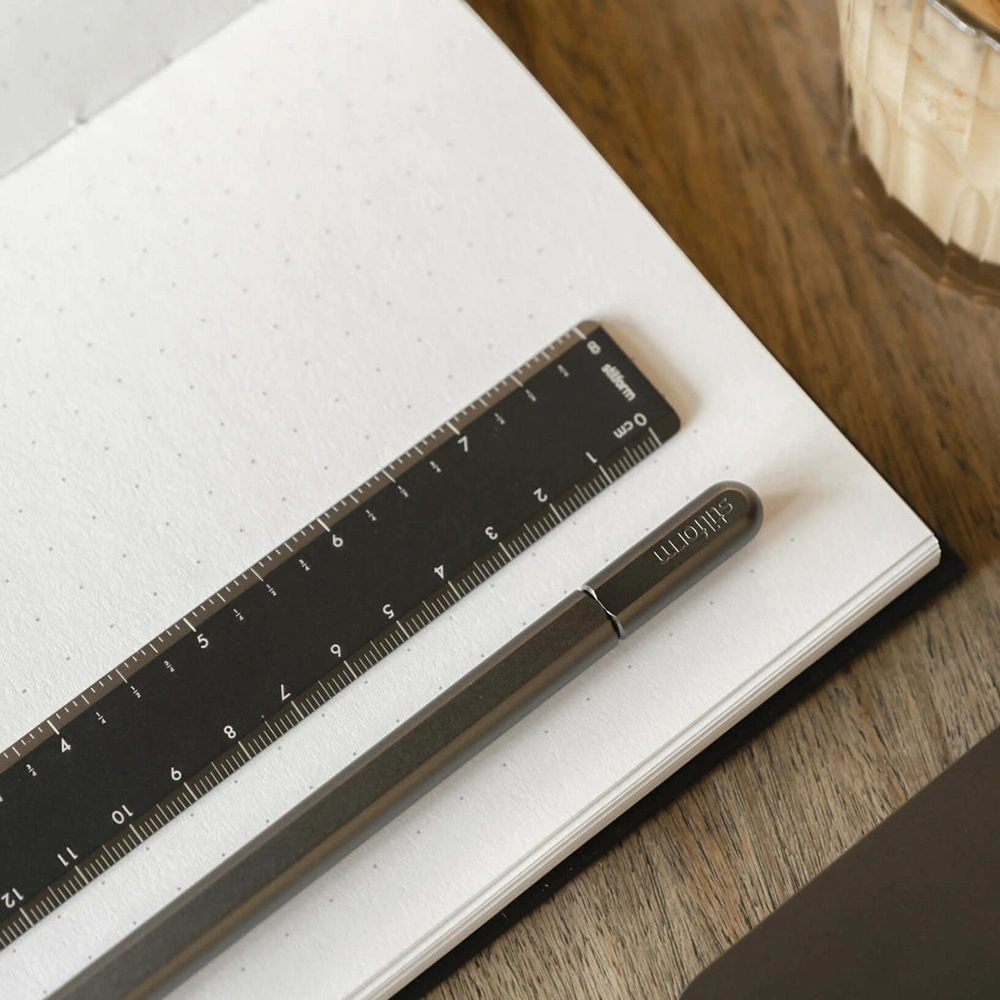 Stilform ruler aluminum grey