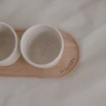 Plateau Eulenschnitt - Tu es génial - en chêne - Avec tasse