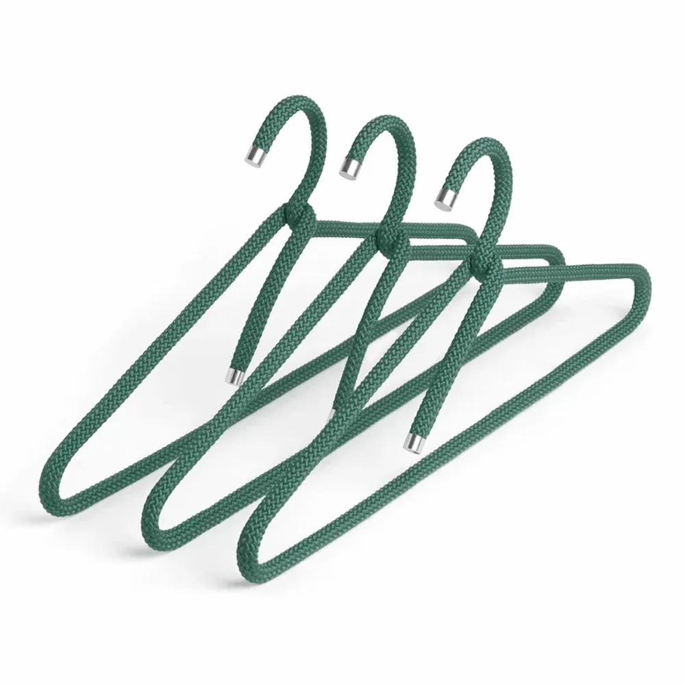 Rope Hanger cintre couleur vert mural - Peppermint Products