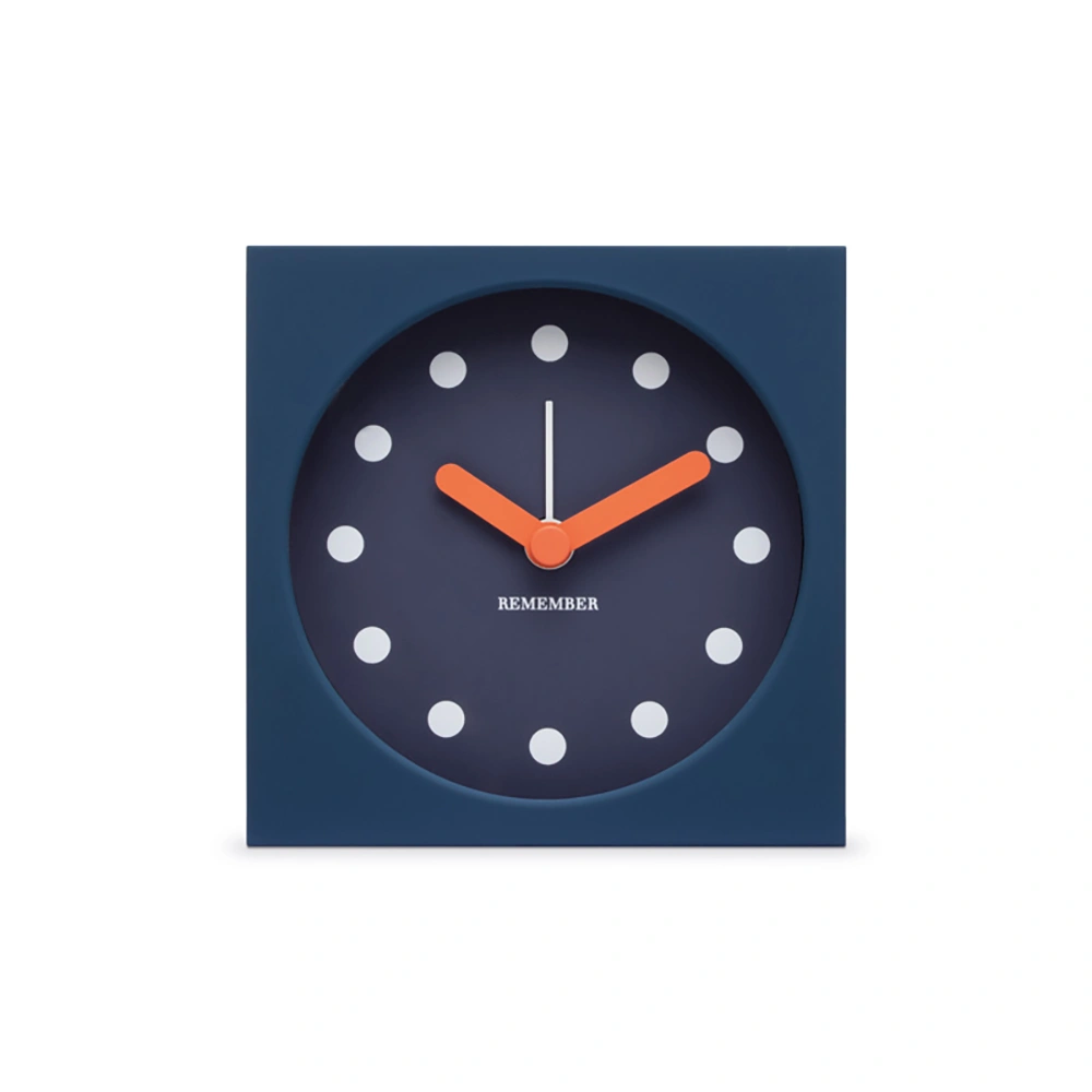 Remember Tischuhr mit Wecker - Midnight Blau