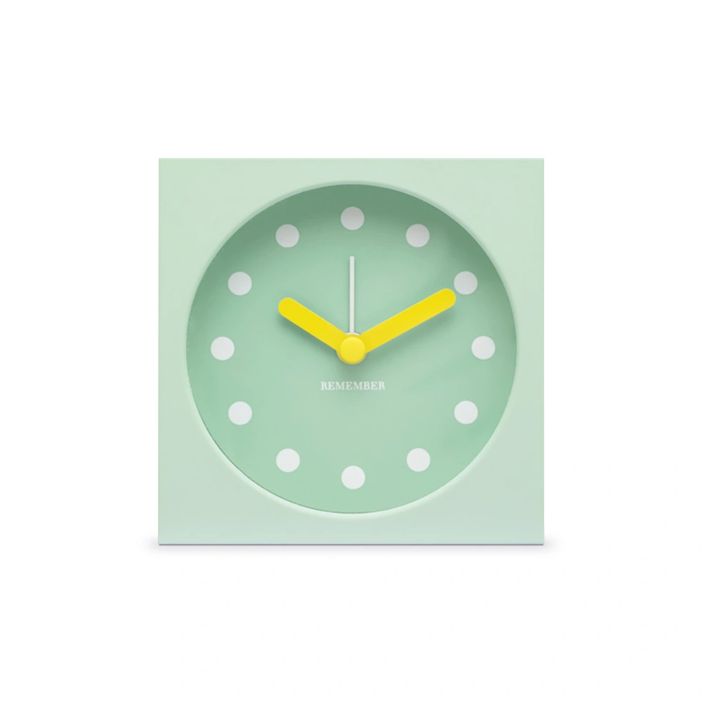 Remember Tischuhr mit Wecker - Sky Hellblau