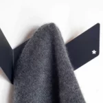 Portemanteau mural ZigZag Peppermint Products en noir